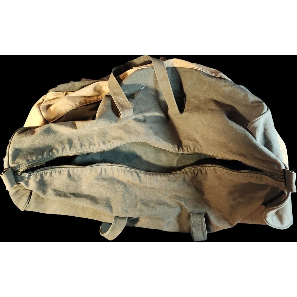 Banana Republic Safari‎ Travel Clothing Company Duffle Bag Green  Polar Vintage - Picture 4 of 9